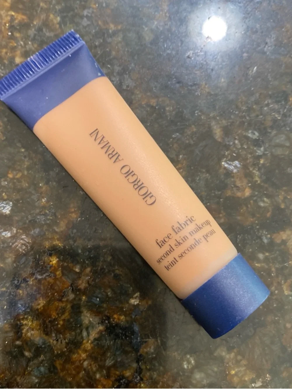Giorgio Armani Face Fabric Liquid Foundation Tube - Beige with Blue Cap